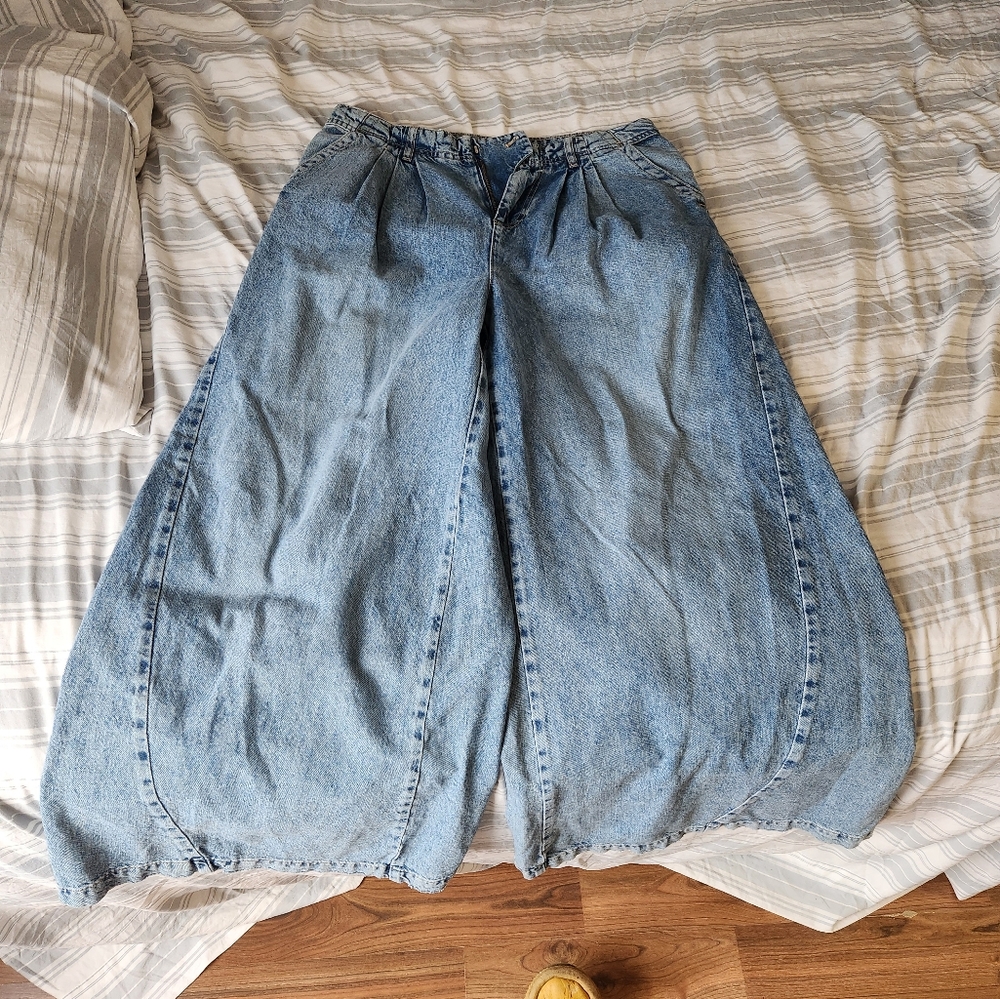 007. Free People We The Free Denim Equinox Trousers NWOT Sz 26 MSRP $128 Open…